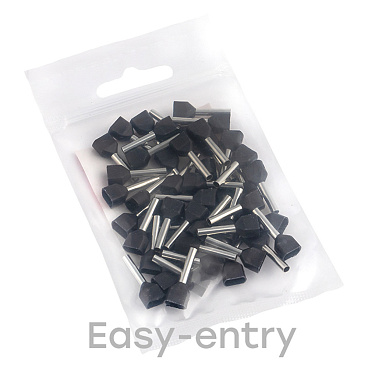 Наконечник штыревой втулочный EKF PROxima НШВИ-2 12 мм х 1,5 кв. мм двойной (50 шт.)