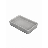 Мыльница для ванной Zenfort Smoky настольная керамика серая (106681)