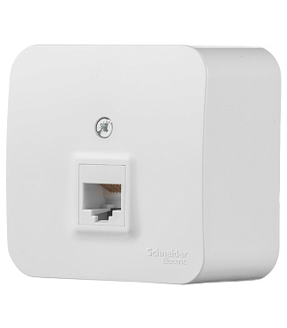 Розетка компьютерная Systeme Electric Blanca накладная белая RJ45 (BLNIA045001)