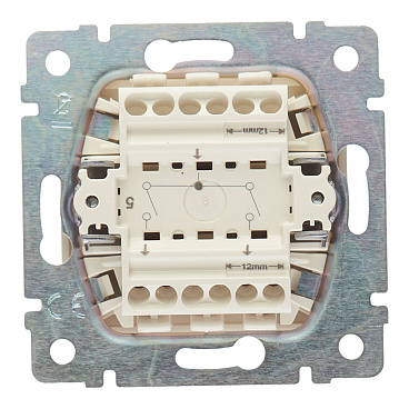 Выключатель Legrand Valena двухклавишный встраиваемый слоновая кость (695605)