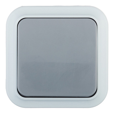 Выключатель Svet одноклавишный накладной серый (EV 0366-5515)
