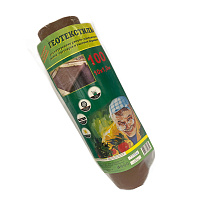 Укрывной материал для защиты от сорняков мульчирующий 100 г/кв.м УФ стабилизатор 1х10 м коричневый