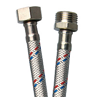 Подводка гибкая для воды 1/2 ВР(г) х 1/2 НР(ш) 50 см (1013063)