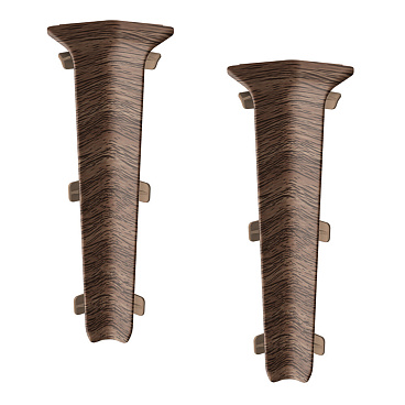 Угол внутренний Деконика 100 мм орех Г-профиль (2 шт.)