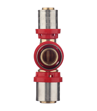 Тройник Tiemme 20(пресс) х 20(пресс) х 16(пресс)