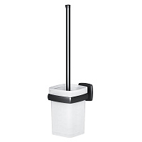 Ершик для унитаза AM.PM Gem подвесной стекло/металл черный (A9033422)