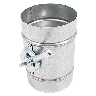 Дроссель-клапан для круглых воздуховодов d250 мм оцинкованный