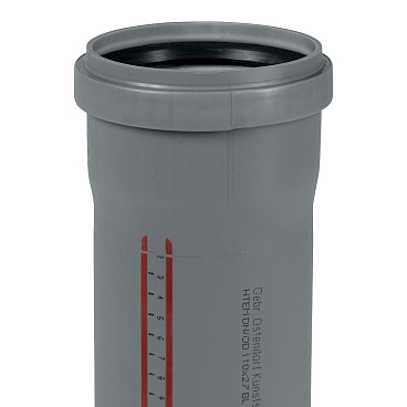Труба канализационная Ostendorf HTEM d110x2000 мм пластиковая для внутренней канализации (115060)
