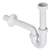 Сифон для раковины McAlpine 1 1/4х32 мм без выпуска с соединением 32 мм с отводом (MRW8)