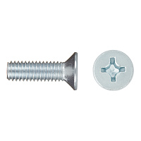 Винт оцинкованный M6x20 мм DIN 965 потайная головка (10 шт.)