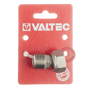 Полусгон Valtec 1/2 ВР(г) х 1/2 НР(ш) с накидной гайкой латунный (VTr.613.N.0404)