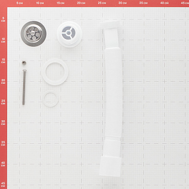 Сифон для раковины Wirquin Pro 1 1/4х40 мм с выпуском d63 мм с соединением 40/50 мм (30717988)