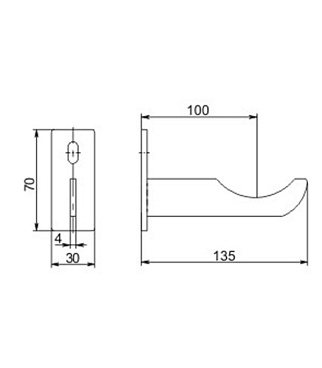 Кронштейн ТВЕК 3.2 для радиатора белый (118032)