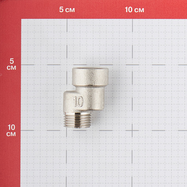 Эксцентрик Valtec 1/2 ВР(г) х 1/2 НР(ш) х 10 мм латунный (VTr.094.N.04010)
