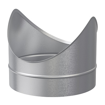 Врезка для круглых воздуховодов d250х250 мм оцинкованная