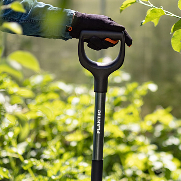 Лопата штыковая Plantic Terra Pro стальная остроугольная садовая с металлическим черенком 950 мм (11002-01)