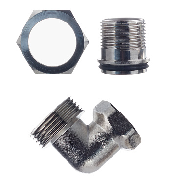 Американка угловая 3/4 ВР(г) х 3/4 НР(ш) латунная