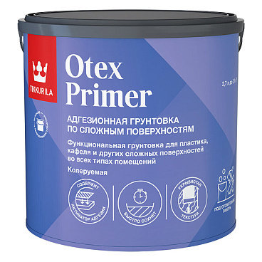 Грунт Tikkurila/Tikkivala Otex Primer белый адгезионный 2,7 л