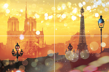 Paris P4D245 Панно из 4-х плиток 60х40