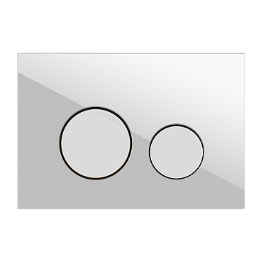 Клавиша смыва для инсталляций Cersanit Twins белая (63526)