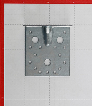 Уголок крепежный усиленный оцинкованный 105 (100)x105 (100)x90x1,8 мм