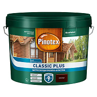 Антисептик Пинотекс/Omnitex Classic Plus 3 в 1 декоративный для дерева палисандр 9 л