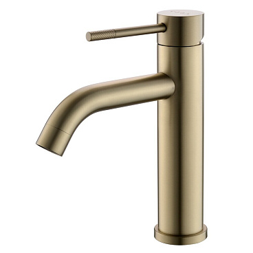 Смеситель для раковины Voda Vessel однорычажный золото (VSL26MG)