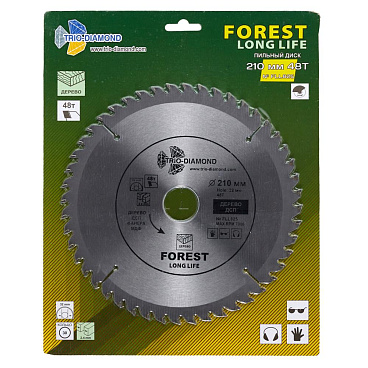 Диск пильный по дереву Trio-Diamond 210х32х1,6 мм 48 зубьев (FLL825)