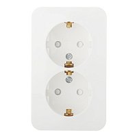 Розетка Systeme Electric Blanca накладная молочная со шторками (BLNRA011212)