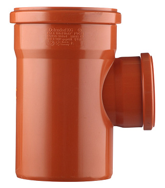 Тройник Ostendorf KGEA d160х110 мм 87° пластиковый для наружной канализации (222420)