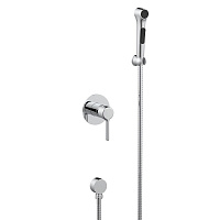 Смеситель с гигиеническим душем встраиваемый Voda Column со скрытой частью в комплекте хром (CLM83H)