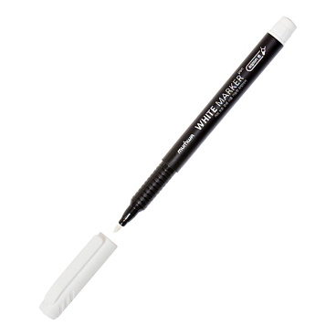 Маркер перманентный для промышленной графики MunHwa белый грифель 1 мм