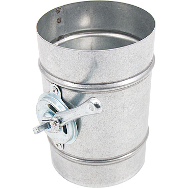 Дроссель-клапан для круглых воздуховодов d400 мм оцинкованный