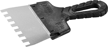 Шпатель ЗУБР ″Мастер″ ФАСАДНЫЙ, нержавеющее полотно, 150мм, зуб 10х10мм