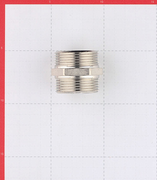 Ниппель Stout 1 1/4 НР(ш) х 1 1/4 НР(ш) латунный (SFT-0004-114114)