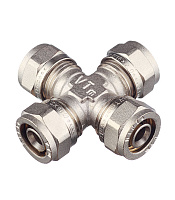 Крестовина VALTEC (VTm.341.N.161616) 16 обж(ц) х 16 обж(ц) х 16 обж(ц) х 16 обж(ц)