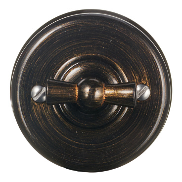 Выключатель Bironi Лизетта одноклавишный накладной бронза ретро (B1-201-25)