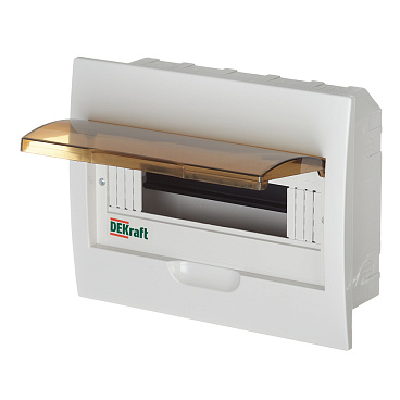 Щит распределительный встраиваемый Dekraft ЩРВ-П-12 пластиковый IP41 220х280х90 мм 12 модулей