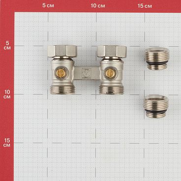 Узел нижнего подключения Valtec 1/2 НР(ш) х 3/4 EK для радиатора (VT.345K.N.E04)