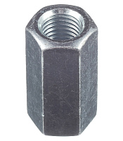 Гайка соединительная оцинкованная М16 х48 мм DIN 6334 (1 шт.)