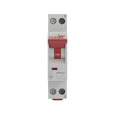 Автомат дифференциальный DKC Yon Max 16А 1P+N тип A 30 мА 6 кА (MDR32N-1N2C16-A)