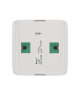 Переключатель Hegel Alfa одноклавишный накладной белый (ВА10-163)