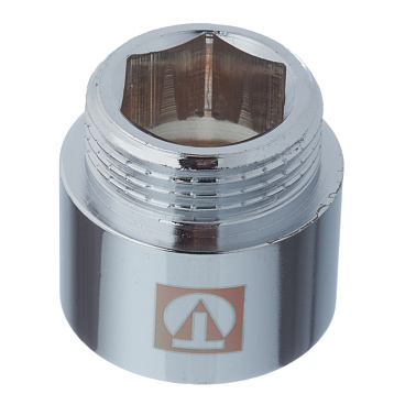 Удлинитель Valtec 25 мм х 1 ВР(г) х 1 НР(ш) хром латунный (VTr.198.C.0625)