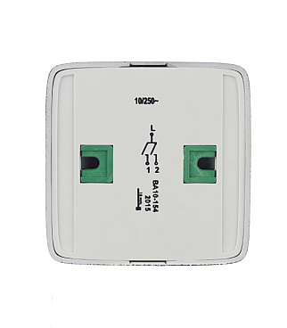 Выключатель Hegel Alfa двухклавишный накладной черный с подсветкой (ВА10-154-08)