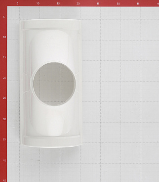 Воронка желоба Docke Lux пластиковая d140-100 мм пломбир RAL 9003