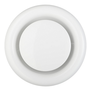 Анемостат вытяжной Era Pro регулируемый стальной с полимерным покрытием d160 мм белый