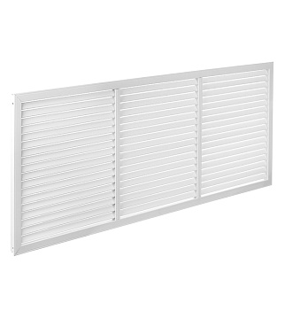 Решетка вентиляционная ПВХ Era ПР 600х1500 мм белая