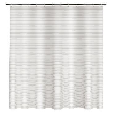 Штора для ванны Fora Bricks white 1800х1800 мм полиэстер белая/серая (FOR-BRK205W)