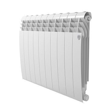Радиатор биметаллический Royal Thermo BiLiner B 500 мм 10 секций 1" боковое подключение белый