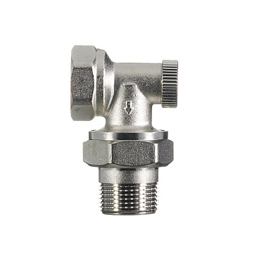 Клапан запорный угловой Arrowhead Element 3/4 НР(ш) х 3/4 ВР(г) для радиатора (215133)